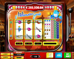 Screenshot of Millioanre Genie Slot