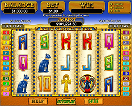 Jackpot Cleopatras Gold Slot Screenshot