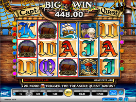 Captain Quid's Treasure Quest Slot Screesnhot