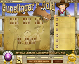 Gunslinger's Gold Scratch Card