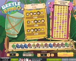 Beetle Bingo Scratch Card can be played for real money