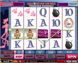 Pink Panther Playtech slot game screenshot