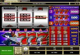 Samurai 7's Microgaming slot game screenshot